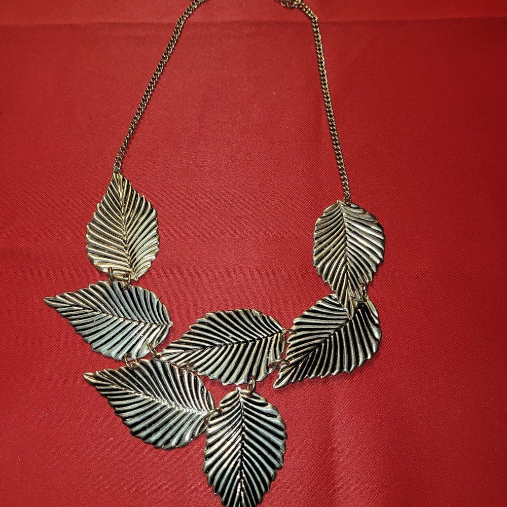 mark. - Gold Leaf Necklace